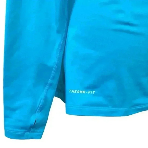 Nike Pro Combat Dri-Fit Fitted Blue Fleece Lined Therma-Fit Size XL NWOT - Picture 6 of 13